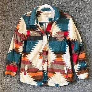 Victory Outfitters Colorful Aztec Pattern Girls 14/16 (XL) Fleece Jacket